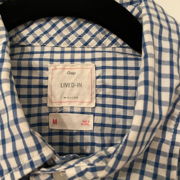 Mens Blue gap button down shirt - Picture 2 of 2